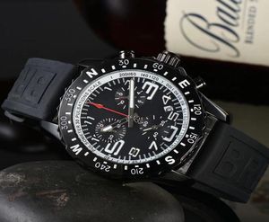 Новый роскошный Men039s Смотреть японский суперкварц Endurance Pro Chronograph 44 -миллиметровый ураган Avenger Baby Blue Rubber 1884 Men Watch H2520730