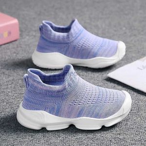 Athletic Outdoor Vanmie Casual Sock Sneakers For Kids Summer Mesh Sneakers Shoes Wing Running Shoes Boy Girls Children White Sock Shoes Kids 240407