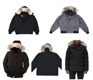 EU VAT New Canada Men Winter Down Jackets Thicken Wolf Fur Fluffy Hooded Zippers Coat Manteau Outdoor Clssic Good Quality M5785472