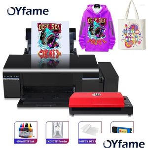 Copiers Wholesale Oyfame A4 Dtf Printer Impresora L805 Transfer For Clothes Jeans Hoodies Print T Shirt Printing Hine Drop Delivery Of Dhcfk