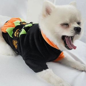 Dog Apparel Cute Outdoor Jumpsuit Pet Accessories Halloween Devil Pumpkin Cosplay Clothes For Dogs Bichon Teddy Kittens