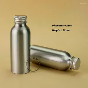 Storage Bottles 10pcs Wholesale 100ml Empty Cosmetic Aluminum Bottle Metal Makeup Container 10/3OZ Liquid Refillable Portable Travel