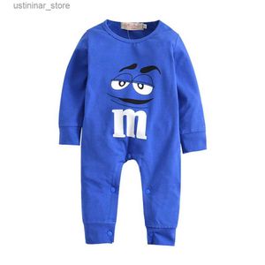 Rompers Summer Romper Toddler Baby Infant Boy Clothes Newborn Jumpsuit Långärmad bomull Pyjamas 0-24 månader Rompers Designers Clothes Kids Girl L47