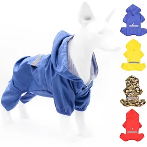 Dog Apparel Pet Raincoat Full Body Waterproof Breathable Clothing Rainproof Jacket Puppy Outdoor Supply