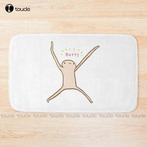 Banyo Paspasları Dürüst Blob - Butts Mat Beyaz Halı