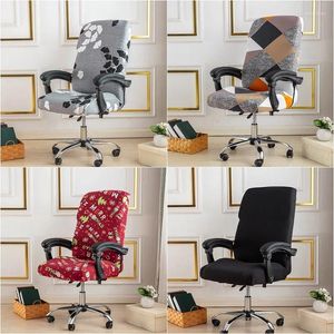 Chair Covers Floral Computer Office Cover Elastic Rotating Gaming Stretch Desk Seat Armchair Slipcover Sillas De Oficina