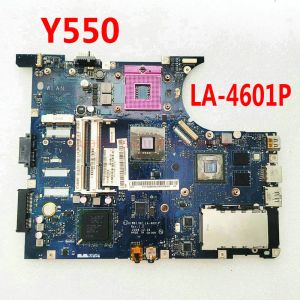 Placa -mãe LA4601P para Lenovo Y550 Laptop MotherBoard Kiwb1/B2 LA4601p Mininete PM45 GA478 DDR3 Testado Trabalho de trabalho