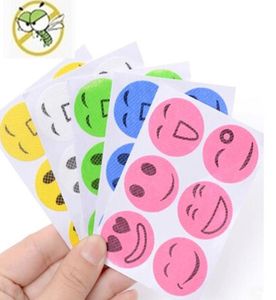 Mosquito Repellent Patch Smiling Face Drive Midge Mosquito Killer Cartoon Anti Mosquito Repeller klistermärke Mix Color9975636