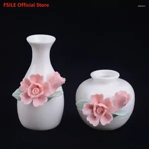 Vasi Fsile a mano pizzicata Vase ceramica in ceramica pura a mano decorazione di bottiglie di fragranze