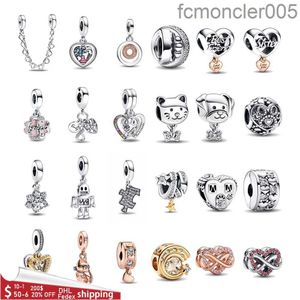 925 Siver Beads Charms for Charm Bracelets Designer Women Friendship Pezzle Pet Pendant Bead Bkmi