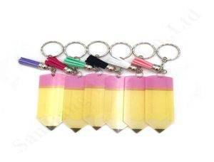 Keyring Keychain Tassel Decorative Buckle 83CM Acrylic Teacher Appreciation Gift Pencil Dangle Charms Key Chain Christmas Hallowe4887558