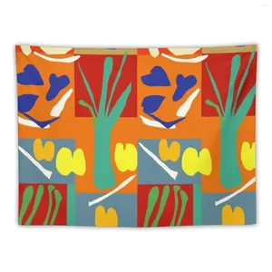 Tapestries Matisse Inspired Colorful Collage #2 Tapestry Bedroom Deco Aesthetic Room Decoration Cute Things