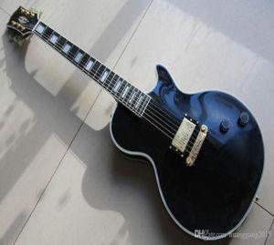 Ganze Neuankömmlinge Gibsolpcustom E -Gitarre Ein Stück Pickups in matt schwarz 1301011595507