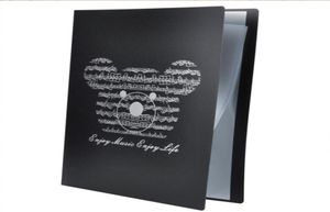 Popular Black A4 Size File Storege Pasta para folhas de música obras de arte CLIPPINGS Music Bear5215748