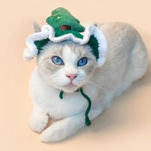 Abbigliamento per cani Affascinante cappello da pet lana fatta a mano Cappelli per gatti a maglia Cappelli natalizi accoglienti di Natale Design inverno vestito inverno per l'autunno caldo