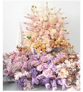 Dekorative Blumen Süßigkeiten Trailtail Blumenreihe 4S Shop Lieferzeremonie Dekoration Simulation Seiden Hochzeitslayout