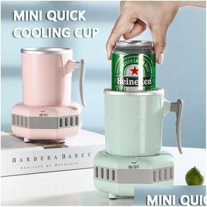Ice Cream Tools Home Dualuse Mini Cooling Cup Office Dormitory Quickcooling Kitchen Gadgets Drop Delivery Garden Kitchen, Dining Bar Dhkj5