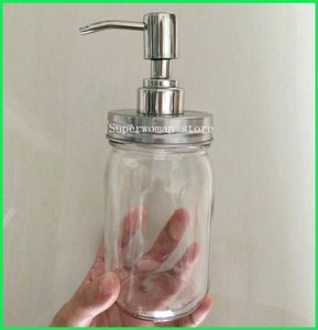 Standard Mouth Stainless Steel pump lid Soap dispenser for mason jars silver color7552383