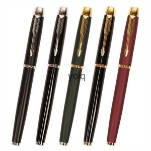 Fountain Pens Yongsheng 9168 Pen Sharp Art Bend Precious Pearl Business Kaligrafia Practice Metal Mat Black Red and Green H240407