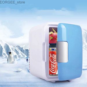 Freezer 12V 4L Mini raffreddamento portatile e callo di riscaldamento Auto radiatore Office di casa AC DC Pink/Blue/White Y240407DSNV