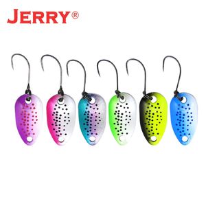 Jerry Gemini Micro Fishing Lures Kit Spoons Trout Spoon Wobbler Spinner Bait Multiple Colors 240327