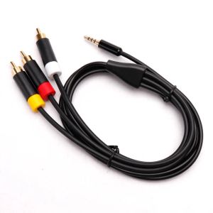 Top quality 1.8M Gold-Plated Audio Video AV RCA Video Composite Cable Cord for Microsoft XBox 360 E