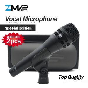 Mikrofone 2pcs/Lot Special Edition KSM8 Professionelles Cardioid Dynamic Wired Microfon KSM8HS MIC für Performance Live Vocal Karaoke Stage