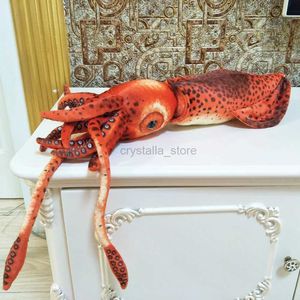 Film TV PLUSH PLUSH giocattolo rosso squid bambola per bambini peluche giocattolo per bambini regalo di compleanno di Natale animali marini 240407