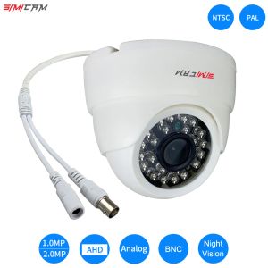 Câmeras hd 720p/1080p mini ahd de segurança analógica camera noturna vision dvr bnc para câmera de vigilância de escritório em casa interior externa