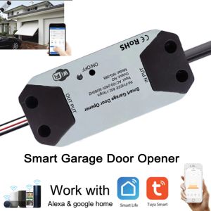 Kontroll Tuya WiFi Smart Garage Door Opener Controller Smart Home Switch Work med Alexa Echo Google Home SmartLife/Tuya No Hub kräver