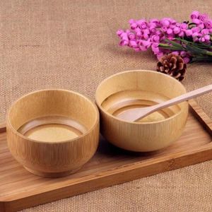 Ciotole artigianali 1pc da cucina da cucina da cucina naturale zuppa naturale vegan ciotola di riso per le tavolette di riso in bambù