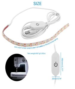 Symaskin LED -strip kit DC5V flexibel USB Sewing 30cm Industrial Machine Working S Super Version1309055