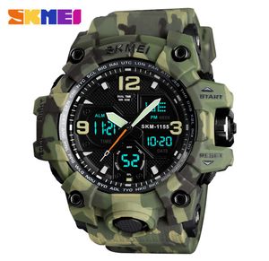 Luxury Skmei Military Army Men armbandsur Waterproof Sports Watches Digital Quartz Watch Men Clock Relogio Masculino LY16213162