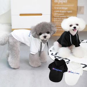 Dog Apparel Pet Hooded Sweater Coat Clothes Autumn And Winter Teddy Small Trendy Hoody