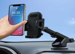 Novo suporte universal de telefone celular para carro de carro montar um portador de telefone do holding windshield ar ventro de ar para ventilação longa stent4333049