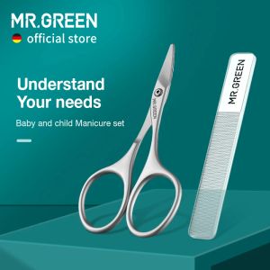 Olio Mr.Green Baby Safety Scissors per unghie Care Care Cutter Cutter Niposo bambino Conveniente Giorno quotidiano Shear Manicure Strumento