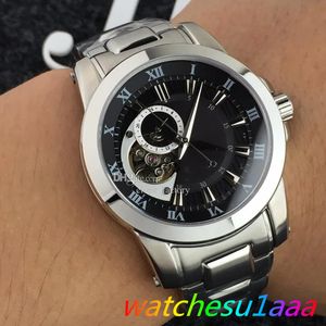 Top Montres Luxury Business Mens Automatic Machinery SK Hollow Cloned Watch 42mm High Quality Stainless Steel Luminescent Sapphire Glass Montres de Luxe