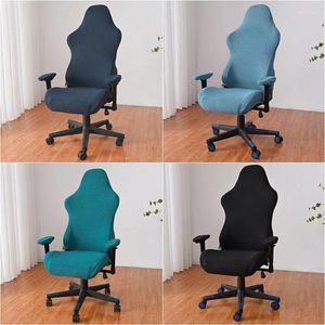 Stol täcker polar fleece gaming elastic kontor täcker fast spandex dator fåtölj säte slipcovers housse de chaise