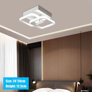 Ceiling Lights Chandelier White Square LED Kitchen Bathroom Living Room Lamp