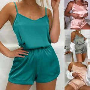 Home Clothing Women's Sleepwear Short Set Pajamas For Women Pajama Sweet Soft Comfortable Sleeve T Shirts & Shorts Summer Pijama