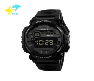 Vitog 66f Women Mens LED Date Sport Must في الهواء الطلق ساعة الإلكترونية ساعة معصم رياضية غير رسمية Relogio Digital9471661