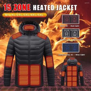 Coperte HJ-15 Giacca riscaldata 15 zone di riscaldamento USB Giacche calde termiche MOTORE MOTORE MOTORE MOTORE Coperta di abbigliamento sportivo per esterni