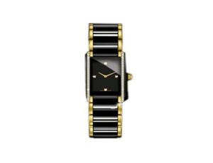 Nowy moda mężczyzna zegarek kwarcowy zegarki ceramiczne dla kobiet na rękę Diamonds Bezel RD124514016