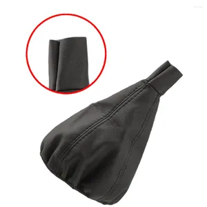 Interior Accessories PU Leather Car Gear Shift Stick Gaiter Boot Dust-Proof Cover Universal Gearbox Handle Protection Black