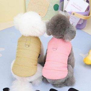 Hundebekleidung Winter warme Manteljacke winddichte karierte Kleidung für kleine Hunde gepolsterte Kleidung Chihuahua Haustier Supplies