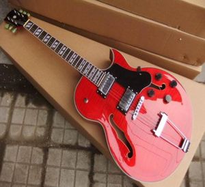 Jazz de chegada totalmente novo ES 175 ELECTRIC Guitar L5 em vermelho 1102258710757