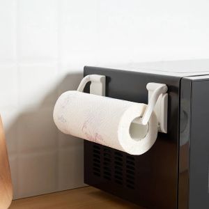 Racks YOZWOO 2022 New Japan Original Single Detachable Magnetic Paper Towel Rack Can Absorb Refrigerator Side Wall Roll Paper Holder