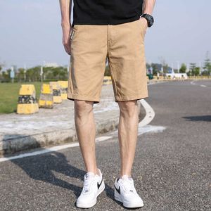 2024 Summer New Casual Pants Mens Shorts Fashion Brand Korean Pure Cotton Straight Leg Sports