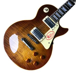 Collector 1959 RASSUE FLAME ACCOLA A MAPPIO TOTTERSCOTCH SUNBURST CHITARTA ELETTRICO STOR SHOP POLTEGGUARD PATTURA GIALLO BODY BODY BINGAGGIO TUIL2887330