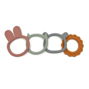 Soothers Teethers Sile Armband Teether Animal Rabbit Bear Lion Cat Form tandring med strukturerade bubblor bpa mjuk säker tugga t dh1xv